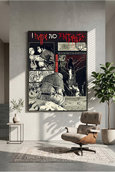 postercraft Vinland Saga I Have no Enemies Modern Panel Tablo Poster ( Çerçev...