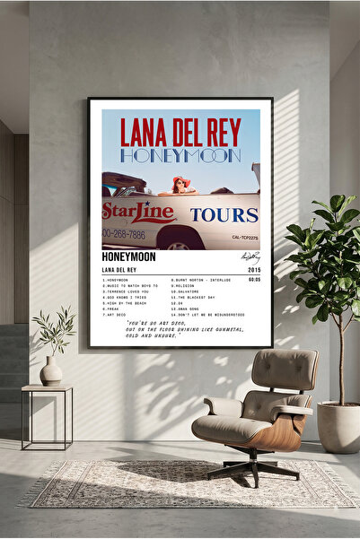 postercraft Poster din lemn cu design albumului Honeymoon Lana Del Rey (fără ...