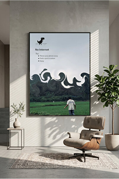 postercraft Χωρίς Διαδίκτυο & Τέχνη Φύσης Μοντέρνα Αφίσα Πίνακα "