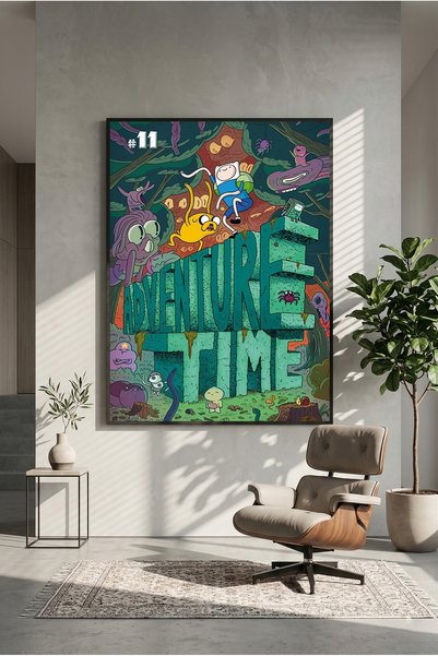postercraft Adventure Time Ahşap Tablo Poster (Çerçevesiz)