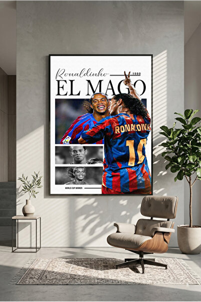 postercraft Poster din lemn Ronaldinho (fără ramă)