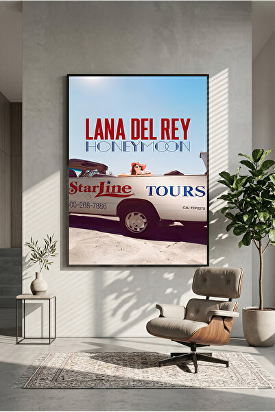 postercraft Poster din lemn pentru albumul Honeymoon al Lany Del Rey (fără ramă)