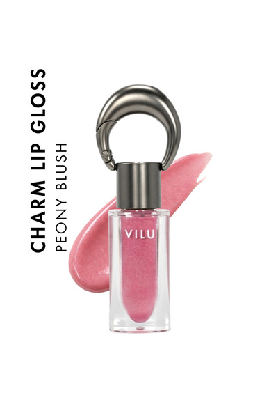 vilu Charm Lip Gloss Peony Blush - Peptit & Kolajen 5ml
