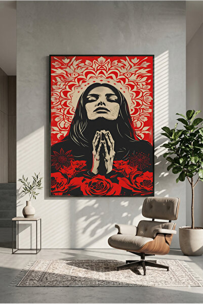 postercraft Pray Art Wooden Table Poster (Unframed)