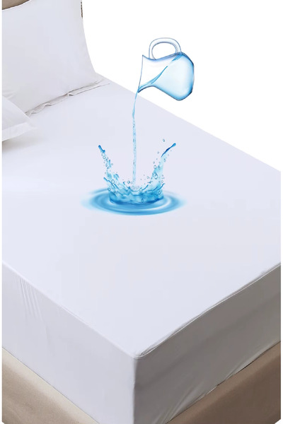 mycey Εφαρμοστό στρώμα διπλού κρεβατιού 160x200+30 εκ. Μικρού υφάσματος, αδιά...