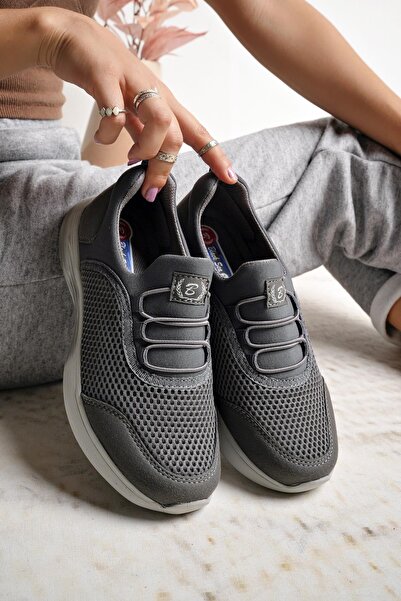 Nesil Shoes Γυναικεία παπούτσια περπατήματος Bsea 562 Smoked Memory Foam