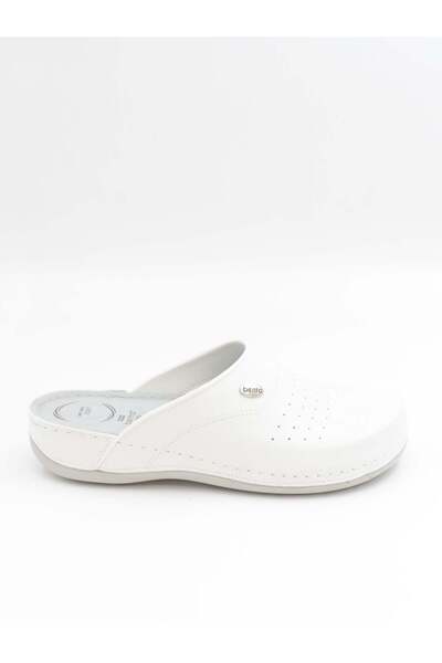 BENTO 52003 Λευκές Ανατομικές Κλειστές Μπροστινές Ανδρικές Παντόφλες Sabo