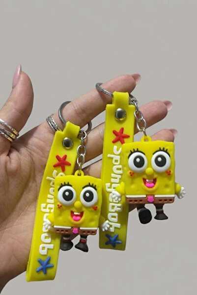 Birmem Σετ μπρελόκ 3d Σφουγγαράκης (2 τεμάχια)