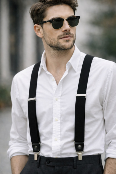 beyoğlu style ÜST KALİTE DÜZ METAL TOKALI LASTİKLİ PANTOLAN ASKISI