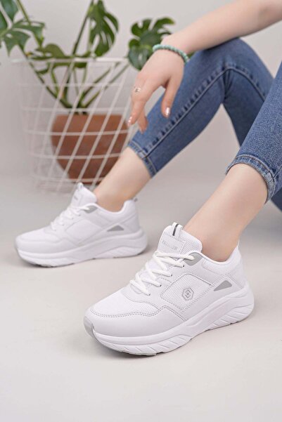 Nesil Shoes Γυναικεία αθλητικά παπούτσια Quenn Step 2110 White 36-40