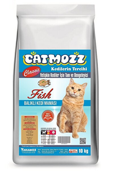 CatMozz Classic Balıklı Yetişkin Kedi Maması 10 Kg