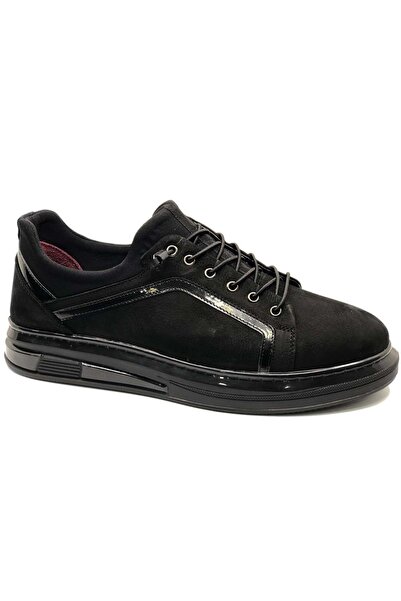 KCMN Dropland 9326 Genuine Leather Men's Casual Shoes Black-Nubuk