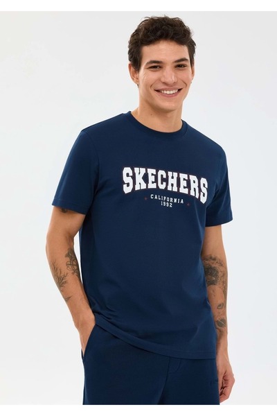 SKECHERS S2610122 M Obična majica kratkih rukava Muška majica TAMNOMOŽDA