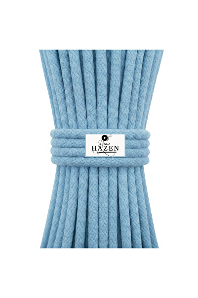 Hazen Home Κορδόνι Βαμβακερό 6-7 χιλιοστά 45-50 μέτρα 1 κιλό κορδόνι - Baby Blue