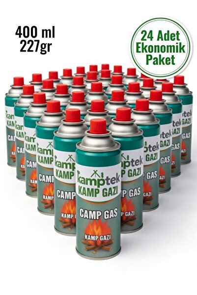 kamptek kamp teknolojisi 24 Adet Steel / Strong Kamp Gazı 400 ml 227 gr Bütan...