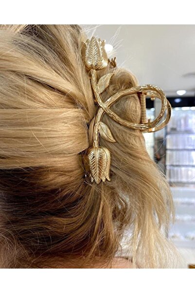 ella'nın çarşısı Μεταλλική Πόρπη Μοντέλο Χρυσή Τουλίπα.