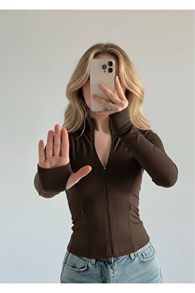 EDVESS CoolFit μακρυμάνικη μπλούζα με φερμουάρ Slim Fit