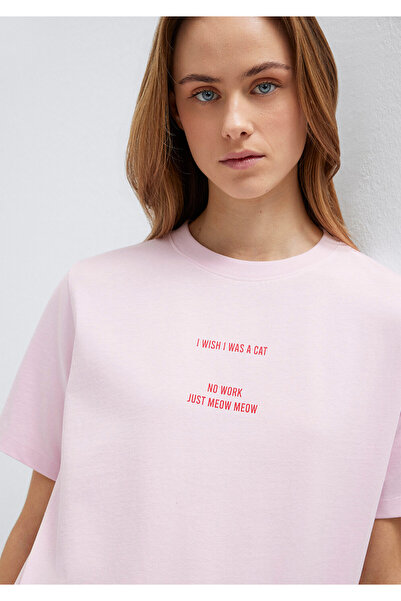 Mavi Rosa T-Shirt mit Slogan-Print, reguläre Passform / normale Schnittform 1...