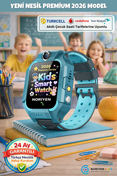 Noriyen Yeni Nesil 2026 Model Kız ve Erkek Çocuk Akıllı Kol Saati - Yeşil