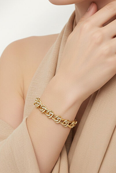 XUPING JEWELRY Stil Incisi /Xupıng Jewelry 14 Ayar Altın Kaplama Mega Taşlı M...