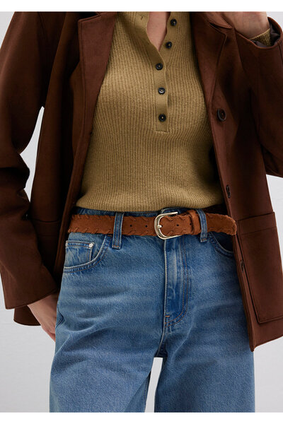 Mavi Brauner Wildledergürtel 1913565-70304