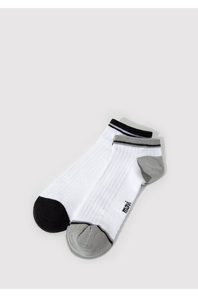 Mavi 2er-Pack weiße Booties-Socken 0911607 -620