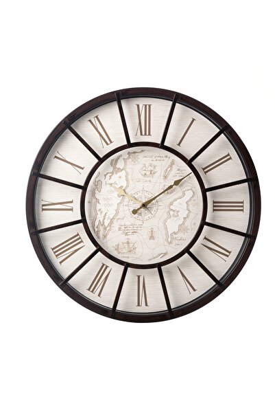 Mudo Home PAULA BROWN DUVAR SAATİ 50CM