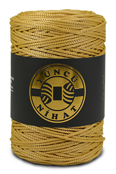 Yüncü Nihat 200 gr - 200 Mt - 2.5 Mm Hardal (275) Polyester Makrome Ipi Çanta...