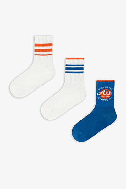 Penti Πολύχρωμες κάλτσες τένις για αγόρια Atlets Sax 3 τεμαχίων