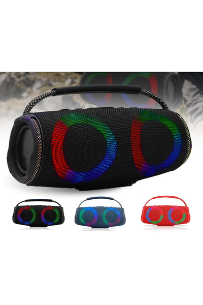 Charge7S Bluetooth Speaker 4000mAh Portable Wireless Speaker with RGB Light TF Card USB Supported