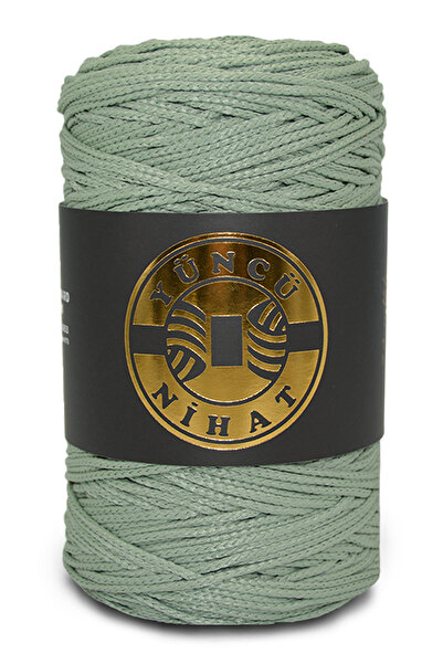 Yüncü Nihat Τσάντα από Πολυεστερικό Μακράμε σε Χρώμα Πράσινο Αχλάδι - 200γρ/2...