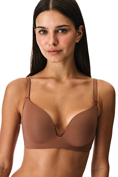 Penti Καφέ σουτιέν Eliza Push Up με ενίσχυση