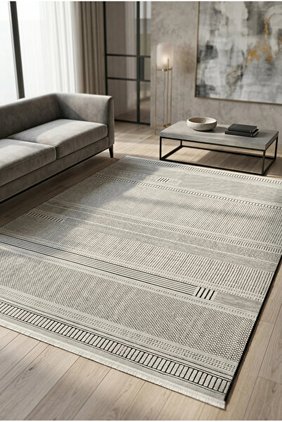 WOOLEN HOME Lavinia Koleksiyonu Modern ve Zarif Desenli Mikrofiber Halı