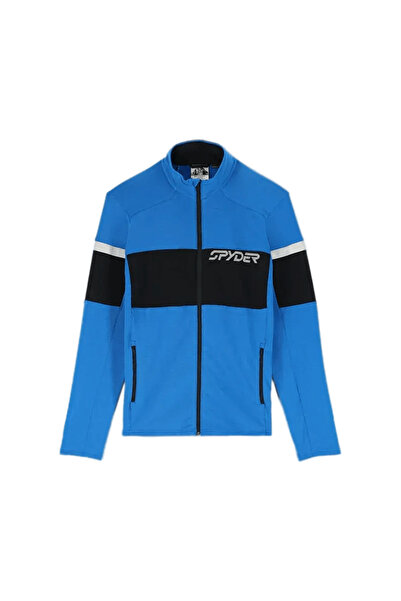 Spyder Fleece de schi pentru bărbați Speed-Albastru/Negru-S