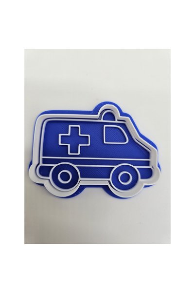 OEM Set 4 Forme Prajituri, Cookie Cutters Decorative Stampile Doctor, Ambulanta, Stetoscop, Halat