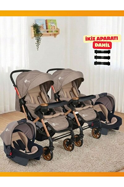 modabebekler Birleşip Ayrılabilen İkiz Bebek Arabası Oto Koltuğu Uyumlu Puset...