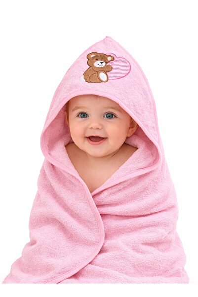 Baby Shez منشفة حمام مطرزة للأطفال حديثي الولادة مصنوعة من القطن بنسبة 100%