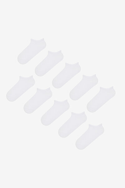Penti Βασικές λευκές κάλτσες μποτάκια 10 τεμαχίων
