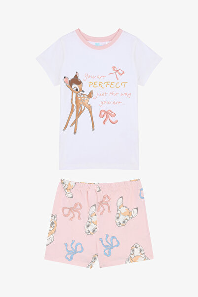 Penti Set de pijamale Bambi Optik alb pentru fete