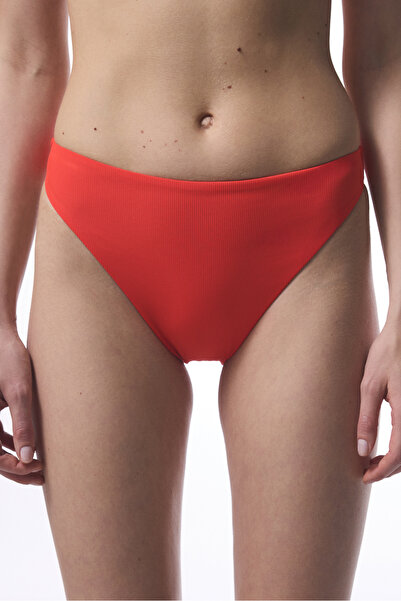 Penti Partea de jos de bikini cu picioare înalte roșii Praslin Minimal Cut