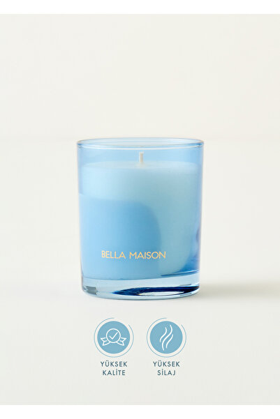 Jasmine Whisper Scented Soy Wax Candle Blue (120g)