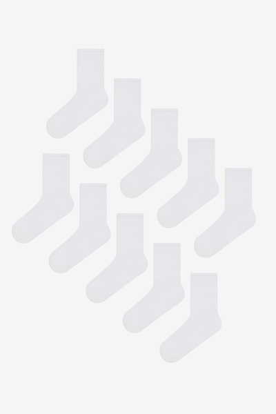 Penti Ανδρικές κάλτσες Basic White 10 τεμαχίων
