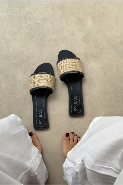 Mupa Shoes ΜΠΕΖ Γυναικείες Ψάθινες Παντόφλες
