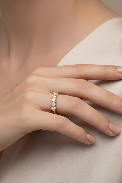 XUPING JEWELRY STİL İNCİSİ/XUPING JEWELRY BEŞ TAŞ YÜZÜK