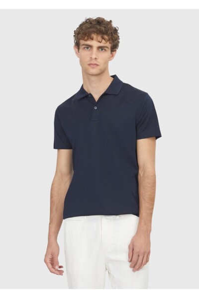 Ramsey Navy Blue Plain 100% Cotton T-Shirt