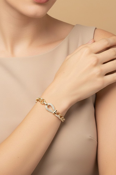 XUPING JEWELRY سوار من حجر الزركون من ستايل بيس/مجوهرات XUPING REYNA
