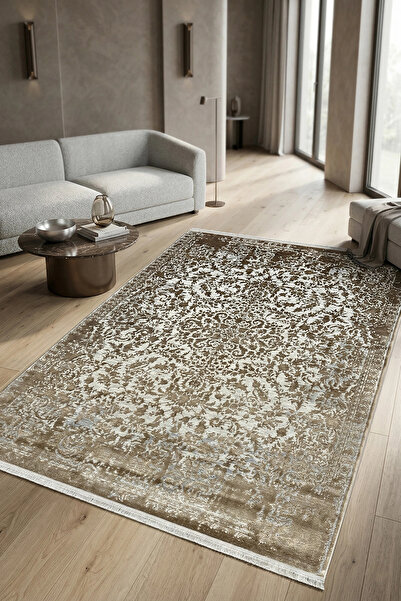 WOOLEN HOME Modern Klasik Desen 100 Tarak Viskon Halı Glorya Serisi