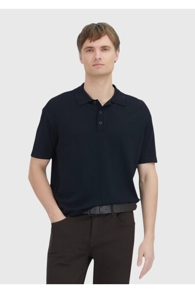 Ramsey Black Polo Neck Plain Knitted Knitwear