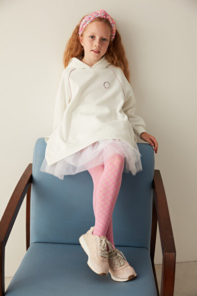 Penti Κοριτσίστικο φούξια καλσόν Pretty Little Checkerboard