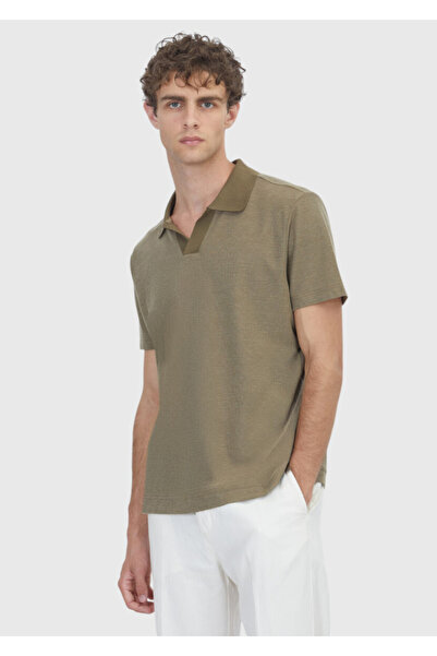 Ramsey Χακί Ζακάρ 100% Βαμβάκι T-Shirt